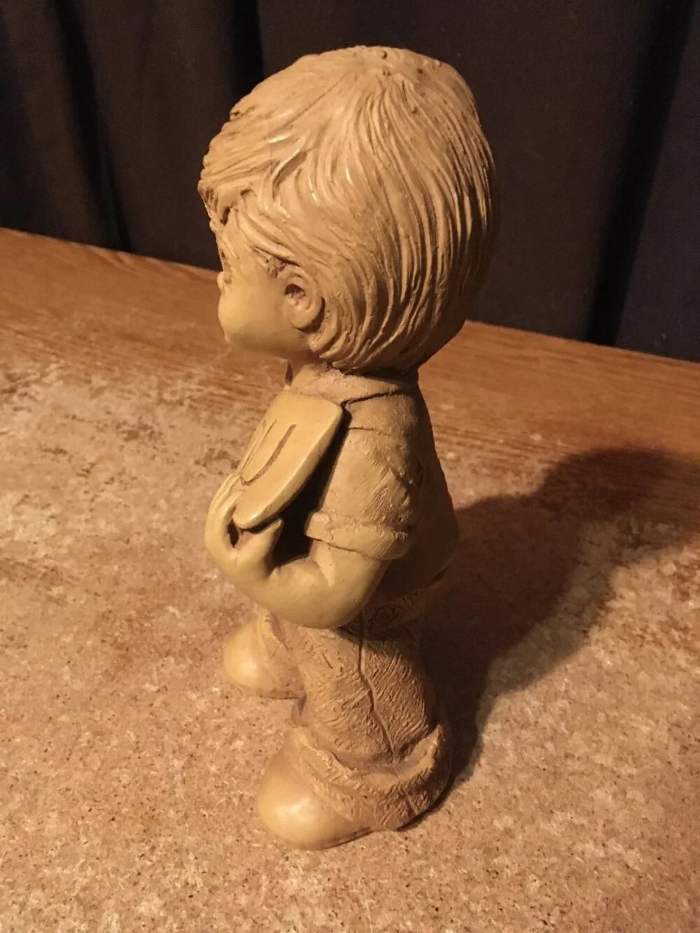FANNYKINS FIGURINE BILL MACK SOLAR STATUARY I LOVE YOU BOY HOLDING SIGN